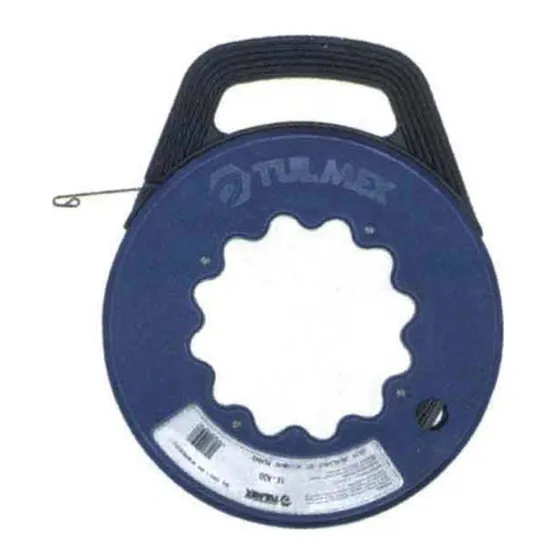 Guia Jalacable 60 M Alambre Plano Con Carrete Tulmex 14-a60