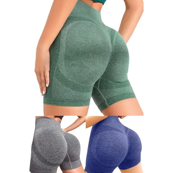 Combo De Tres Short Tipo Biker Deportivo, Pack 3 Piezas
