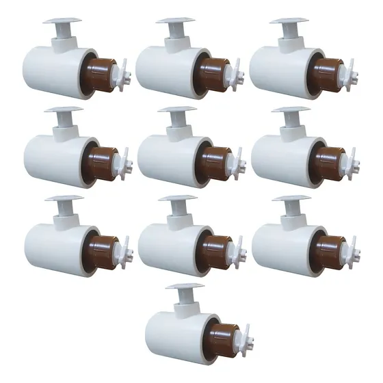 Kit Com 10 Canhão De Hidromassagem Com Arejador Para Piscina