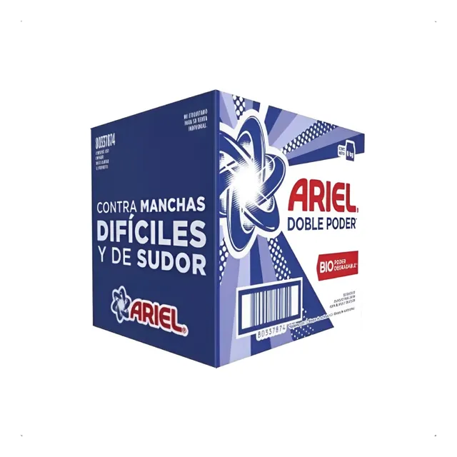 Detergente Ariel En Polvo Doble Poder 8 Kg
