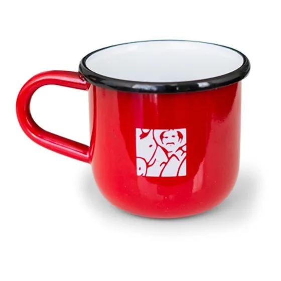 Taza Mug Juan Valdez Peltre Clásico Color Rojo 12.5 Oz
