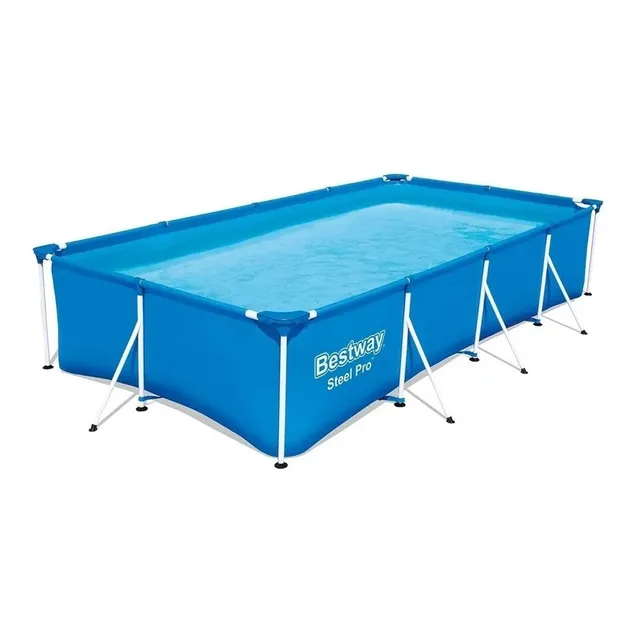 Alberca piscina armable Bestway 15606A grande 4.50m x 2.20m color azul mosaico