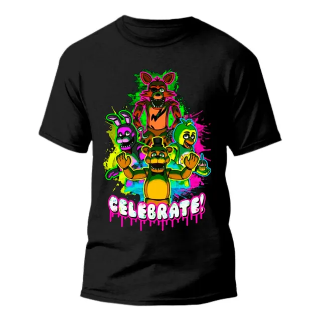Camiseta Do Five Nights At Freddys Infantil Do Filme 6 Ao 16