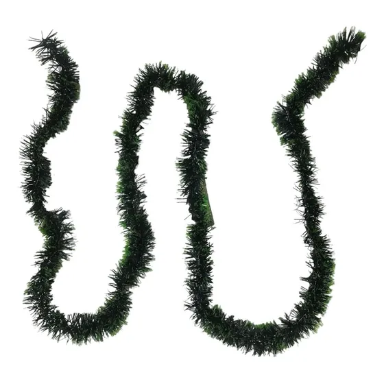 Lameta Boa Navidad 5 Cm 2 Mts Verde Bordes Claros Y Nevado