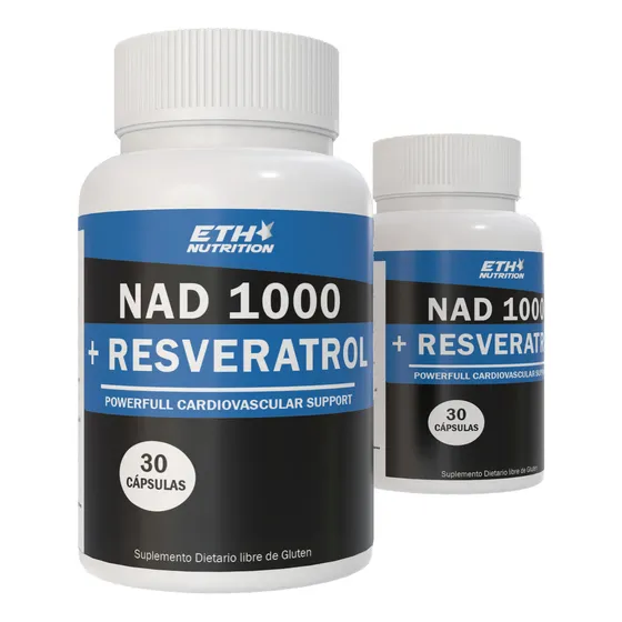 Pack X 5 Nad+ Resveratrol 1000 Super Eth