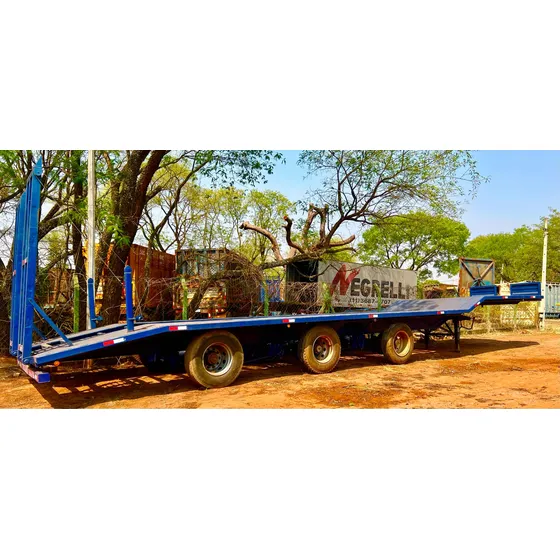 Prancha Semi Reboque  3eixos Vanderleia Com Suspensor