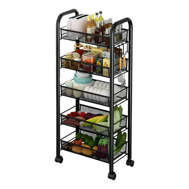 Estante De Almacenamiento Cocina 5 Niveles Multiuso Portátil