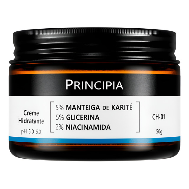 Creme Hidratante Facial Principia Ch-01 Karité Glicerina 50g Todo Tipo De Pele Dia/noite