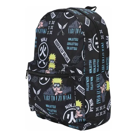 Mochila Iconos De Naruto Color Multicolor Diseño De La Tela Lisa