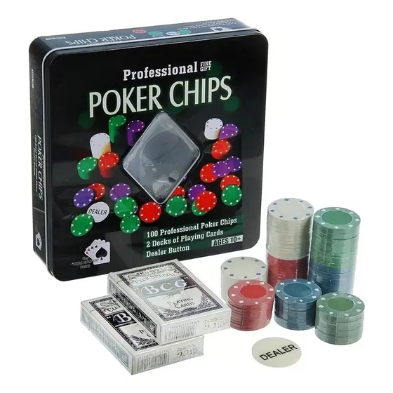 Juego Fichas De Colores Casino 2 Barajas De Poker Completas