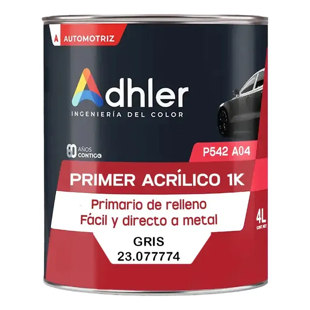 Primer De Relleno 1 K  Adhler 4 Lts