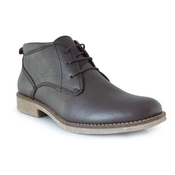 Bota Hombre Cuero Borcego Botita Briganti Zapato - Hcbo00902