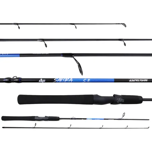 Vara Para Molinete Albatroz Safira (1,68m) 17lbs 2 Partes | Frete