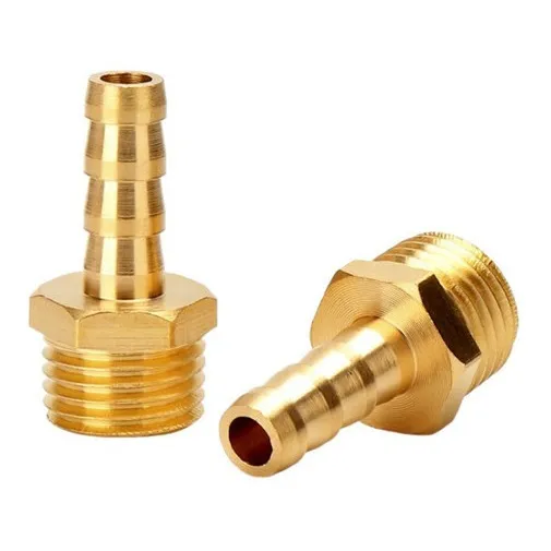 2 Pçs Adaptador Espigão Macho Fixo Latão 5/16 Rosca 1/4  Bsp