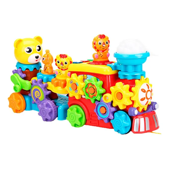 Tren Infantil Con Engranaje, Luces Y Sonido Juguete Bebe