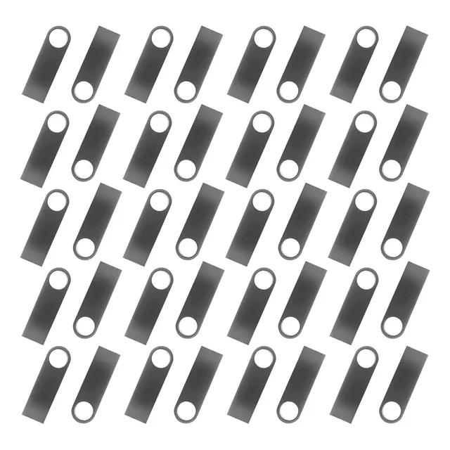 Kit De 100 Memoria Usb Metal Plata Bulk Suelta 16gb Nueva