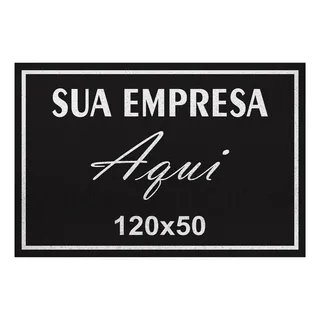 Tapete Personalizado Com O Logotipo Da Sua Capacheria 120 Cm X 50 Cm Preto Tapete Personalizado Com O Logotipo Da Sua Capacheria 120 Cm X 50 Cm Preto