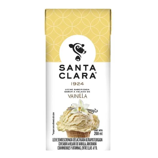 Leche Uht Santa Clara Helado de Vainilla 200ml