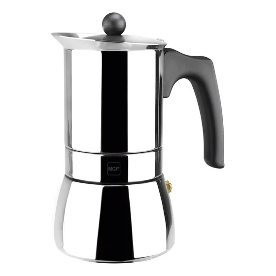 Cafetera Greca Genova / Acero Inoxidable/ 4 Tazas / 26401