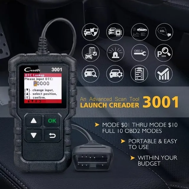 Scanner Escaner Automotriz Launch Creader 3001 Obd2