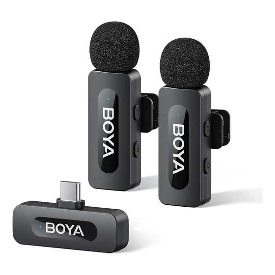 Boya By-v20 2.0 Microfono De Solapa Inalambrico Type-c Negro