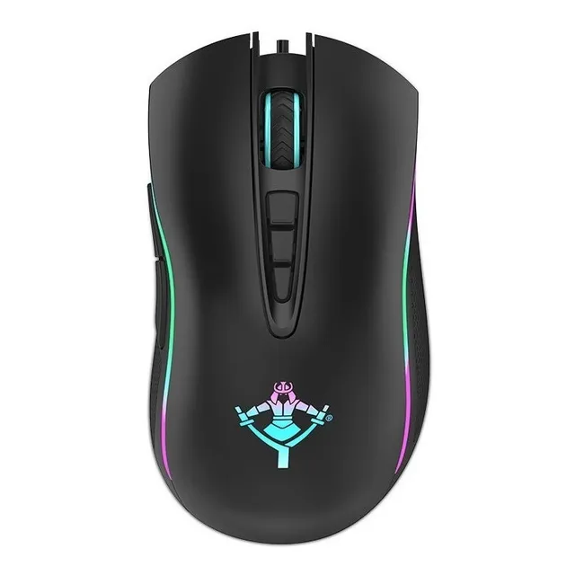 Mouse Yeyian Gram 2000 Rgb Alambrico Usb 6400dpi Negro