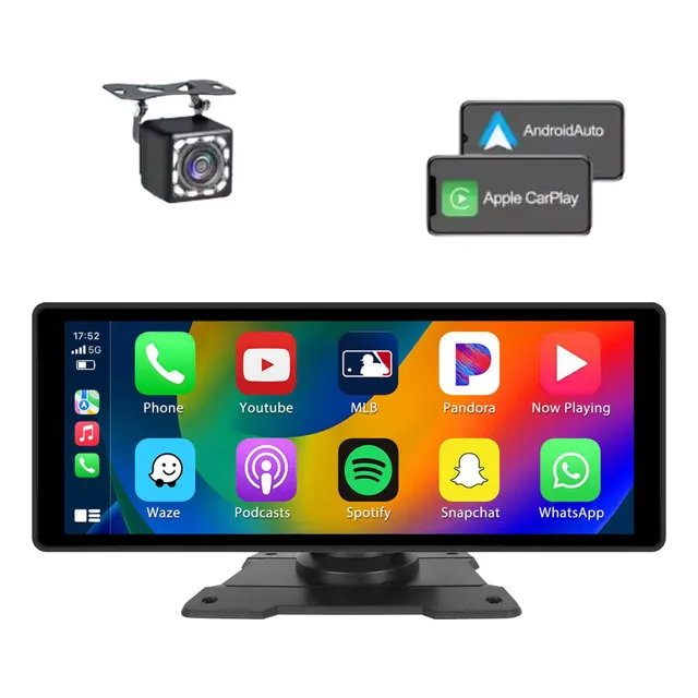 Radio Pantalla Para Carro Con Carplay Y Android Auto + Camar