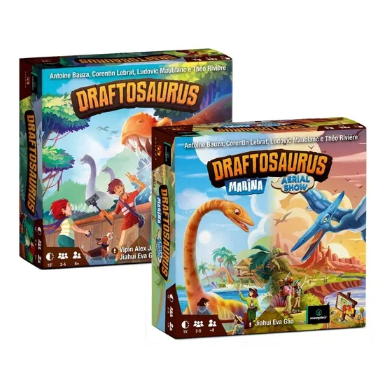 Draftosaurus + Expansão 2 Em 1 Show Aéreo E Marina - Jogo