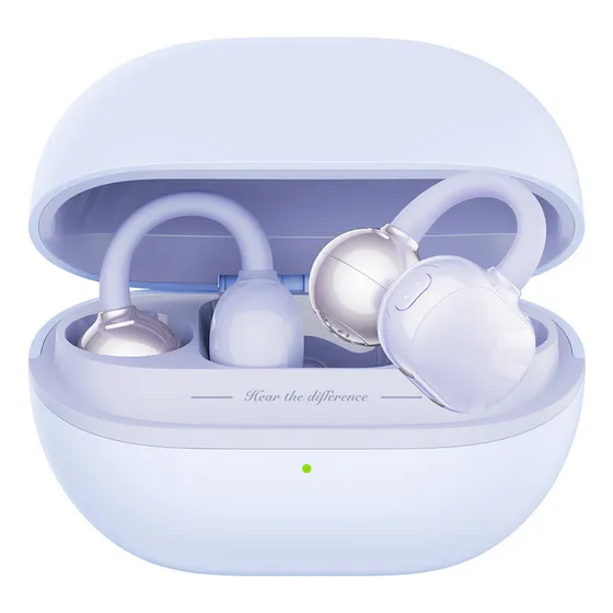 Auriculares inalámbricos Soundpeats Bluetooth POP Clip-purple violeta con luz LED