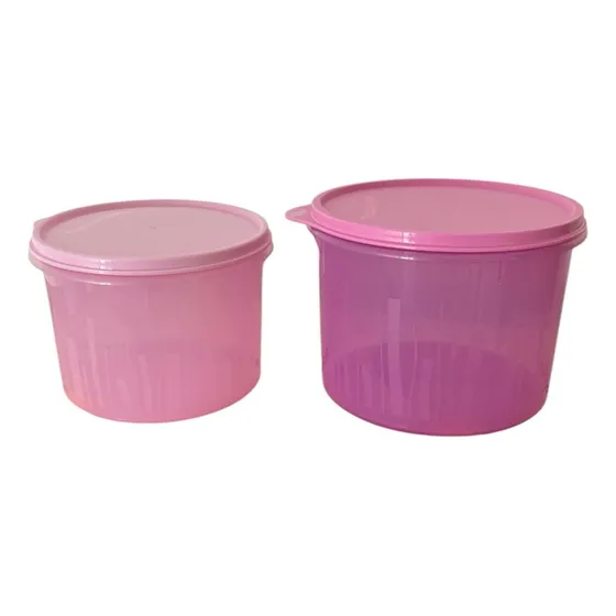 Kit Tupperware Tupper Caixa Pda/bea 2 Peças Armazenagem
