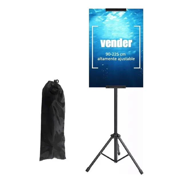 Soporte O Porta Pendón Alta Ajustable Para Póster 100-225cm