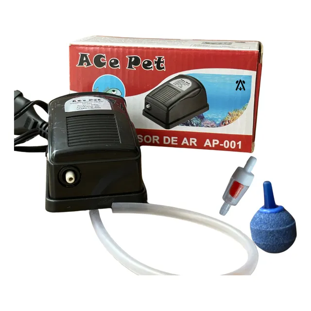 Bomba De Ar Oxigenador Para Aquários Compressor Kit Completo