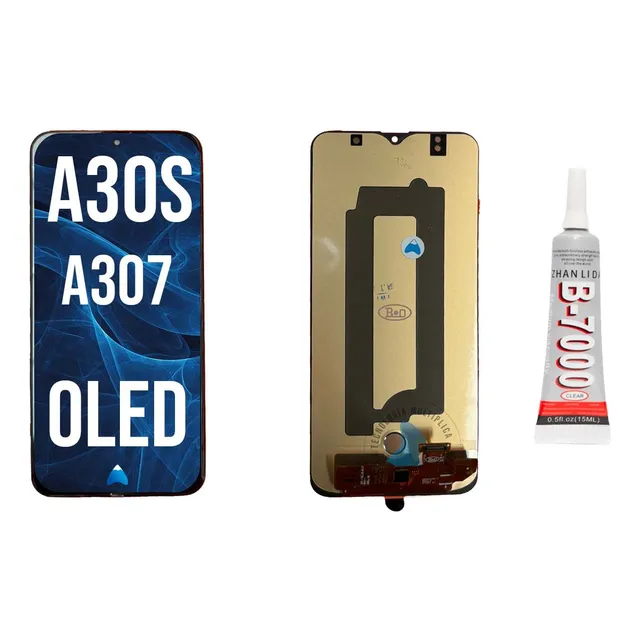 Modulo Display Touch Para Samsung A30s A307 Oled + Pegamento