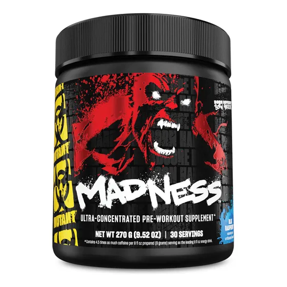 Pre Entreno Mutant Madness 30 Servicios Los Sabores Sabor Blue Raspberry