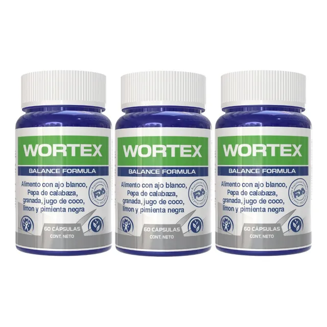 Wortex Xl 180 Cápsulas Suplemento