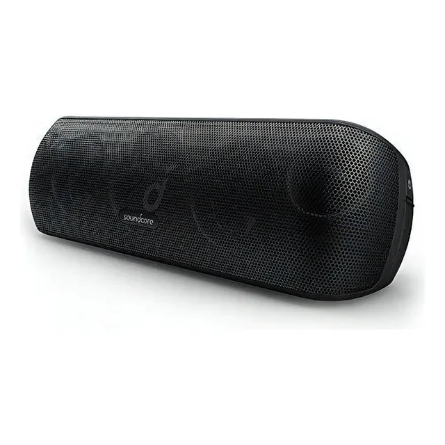 Bocinas Portátiles para Exterior Soundcore Motion+ Bluetooth 30W Resistentes Audio HD con BassUp TWS 12H Autonomía Doble IPX7 Ecualizador App USB-C Carga Rápida para Jardín Oficina y Casa