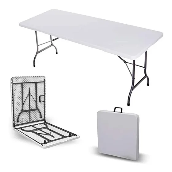 Mesa Rectangular Plegable 1.80 Mt 