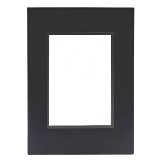 Pack X10 Tapa Bauhaus Llave De Luz Cambre Negro 4951
