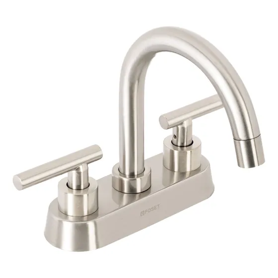 Mezcladora Para Lavabo Tipo Bar Manerales Satín Foset 46751