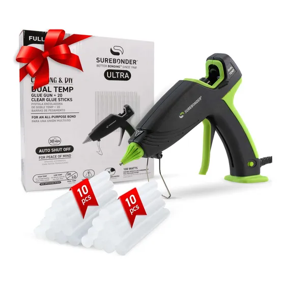 Pistola De Pegamento Caliente Surebonder Auto Shutoff Con 20