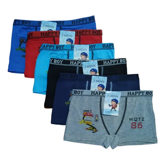 Pack X 4 Boxers En Algodón Para Niño Varios Talles 