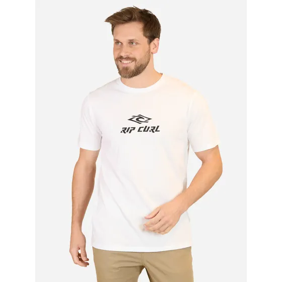 Polera Mc Diamond Search Blanco Hombre Rip Curl