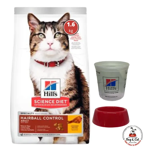 Hill's Gato Adulto Hair Ball Control 1.6kg + Regalos