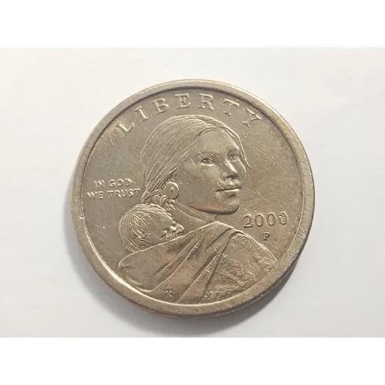Moeda One Dollar 2000 Sacagawea Eua Mbc