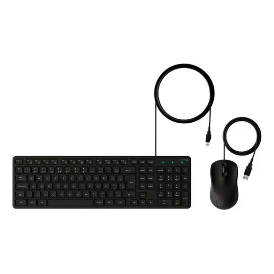 Kit Teclado E Mouse Com Fio Intelbras Cci20 Preto