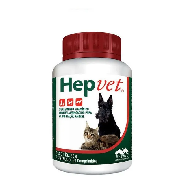 Hepvet Suplemento Vitamínico 30 Comprimidos Vetnil