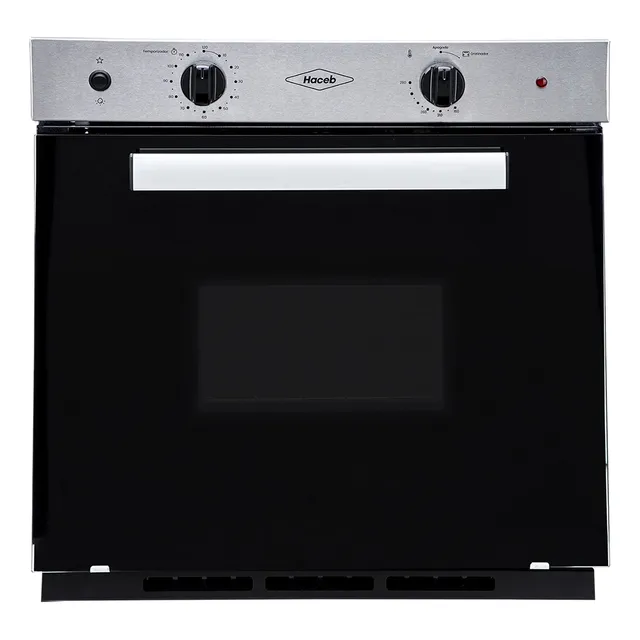 Horno Mixto Haceb 60cm Inox Negro Gas Natural 110V