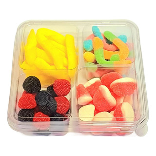 50 Un Bandeja Quadrada 4 Divisórias 660ml G544 Galvanotek 50 Un Bandeja Quadrada 4 Divisórias 660ml G544 Galvanotek