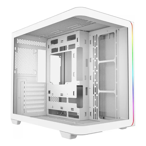 Gabinete Gamer Superframe Power Cube Cristal, Rgb, Sem Fans