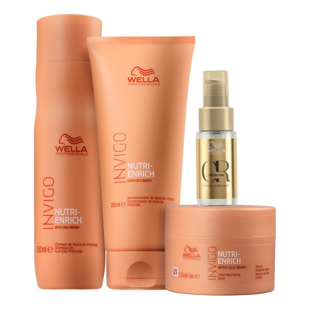 Kit Shampoo, Condicionador, Máscara E Oil Reflections -wella